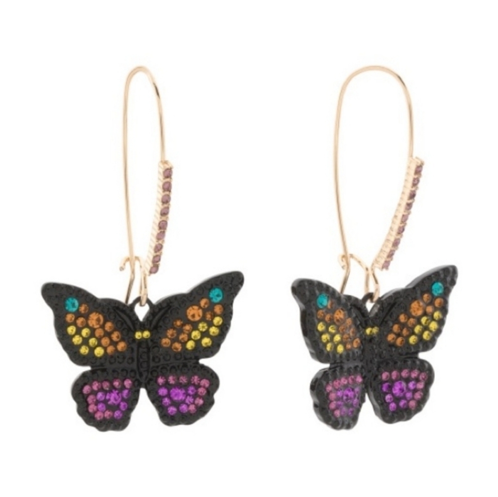 🖤🔹️ Betsey Johnson🔹️ Butterfly Hook dangle earrings ✨️ 🦋